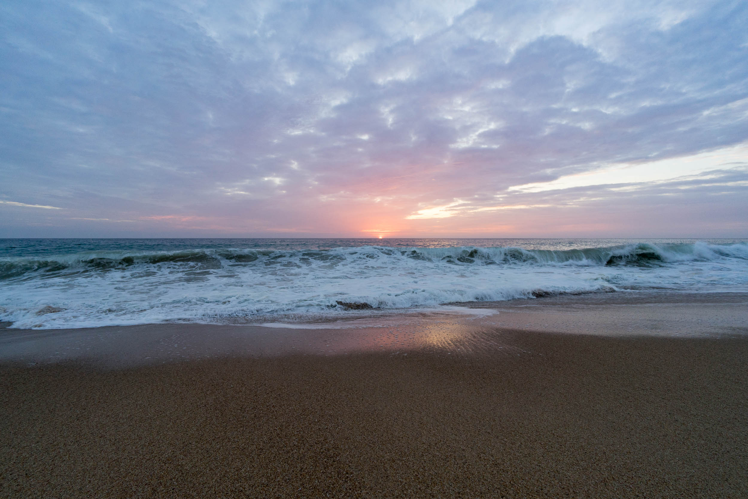 Sonnenuntergang an der Küste Angolas