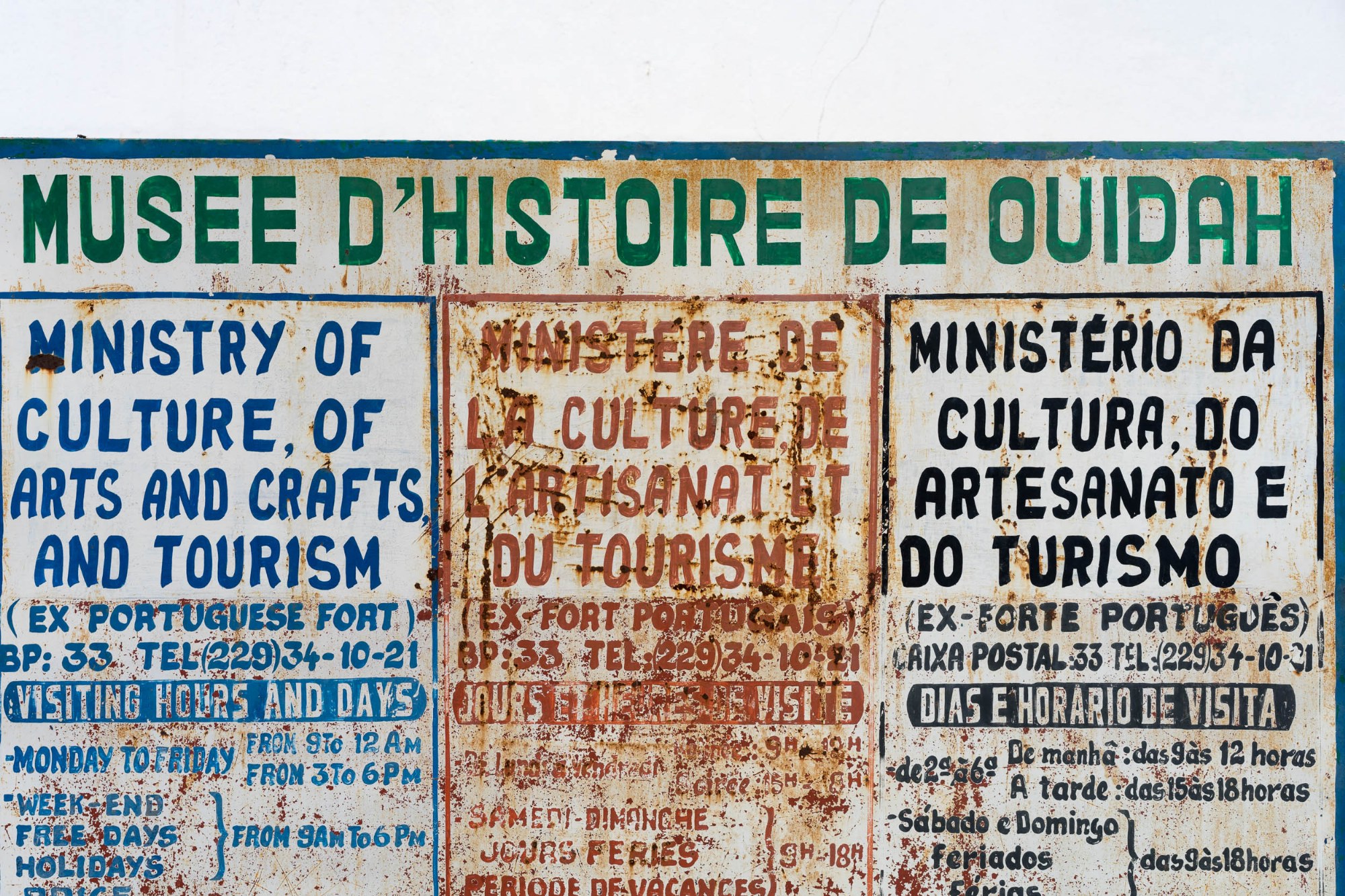 Das Geschichtsmuseum von Ouidah