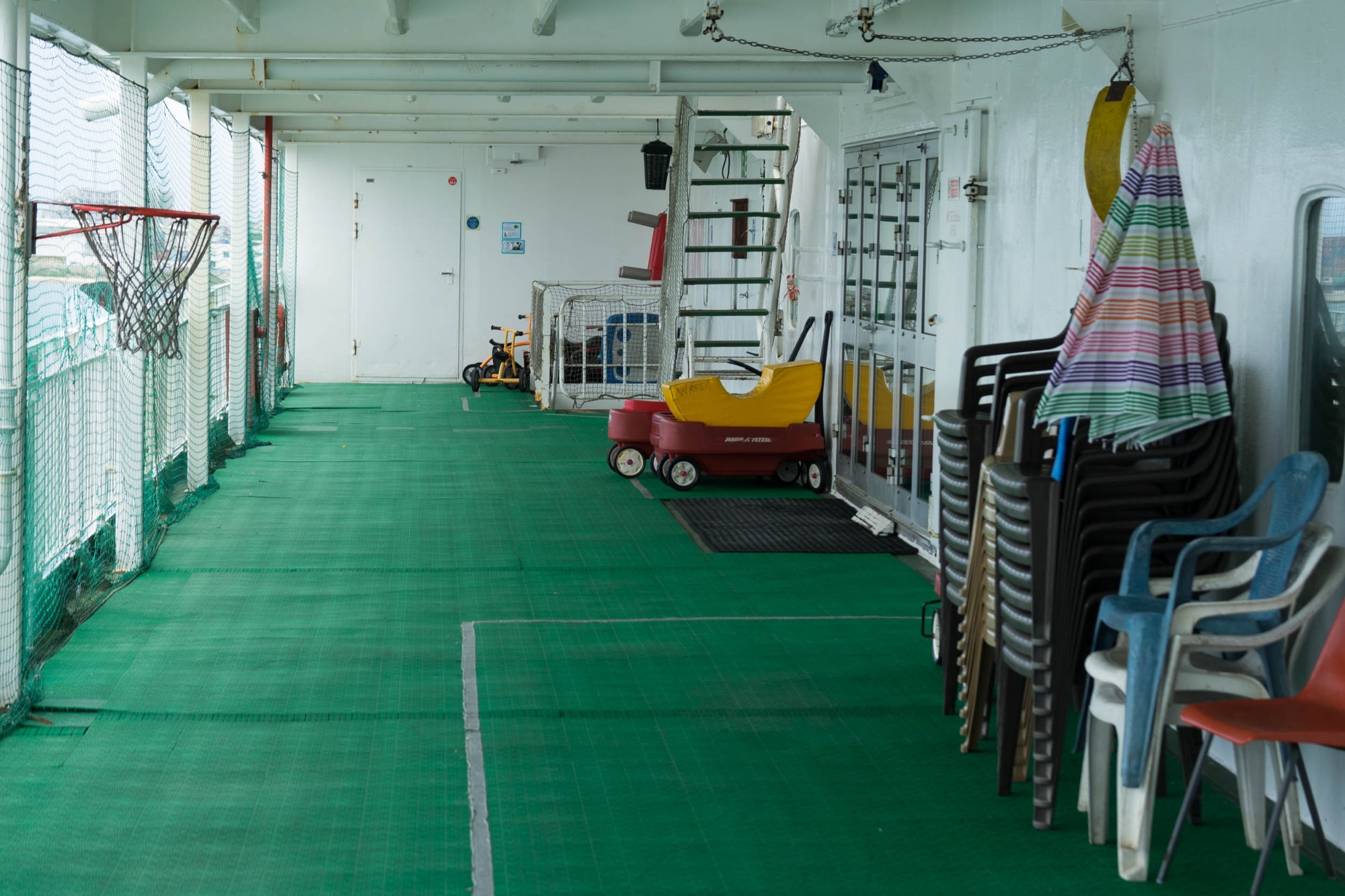 An Deck des Hospitalschiffs