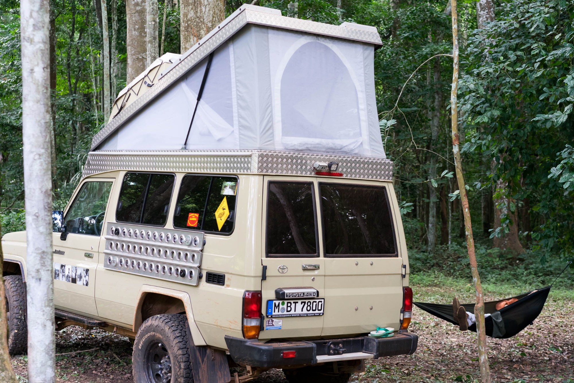 Unser Lager im Bobiri Forest Reserve
