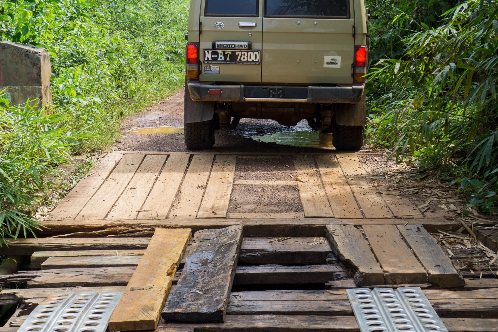 Über die Holzbrücke