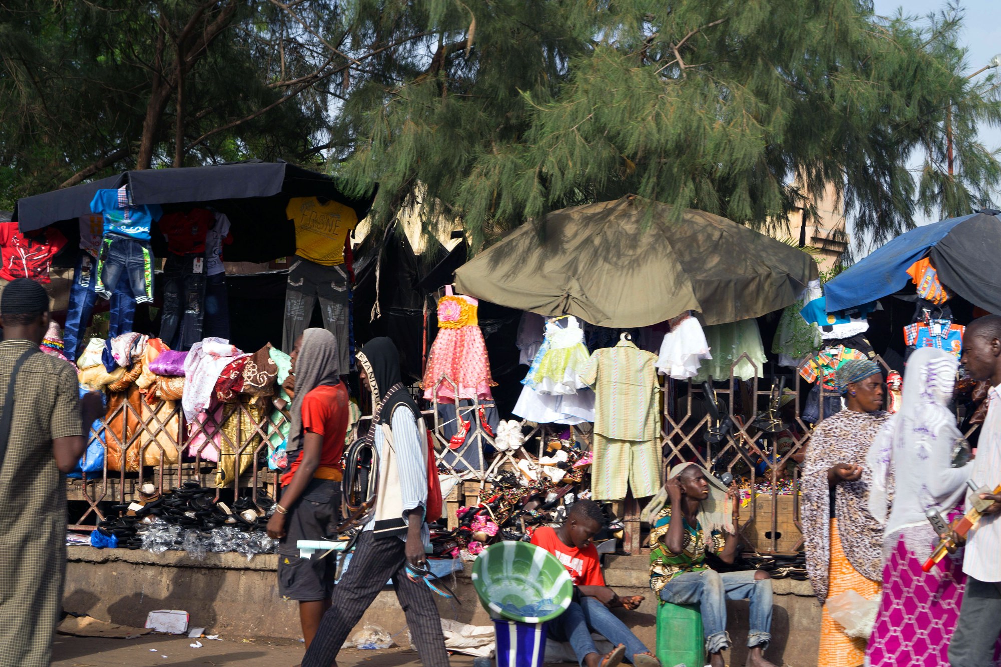 Marktstände in Bamako