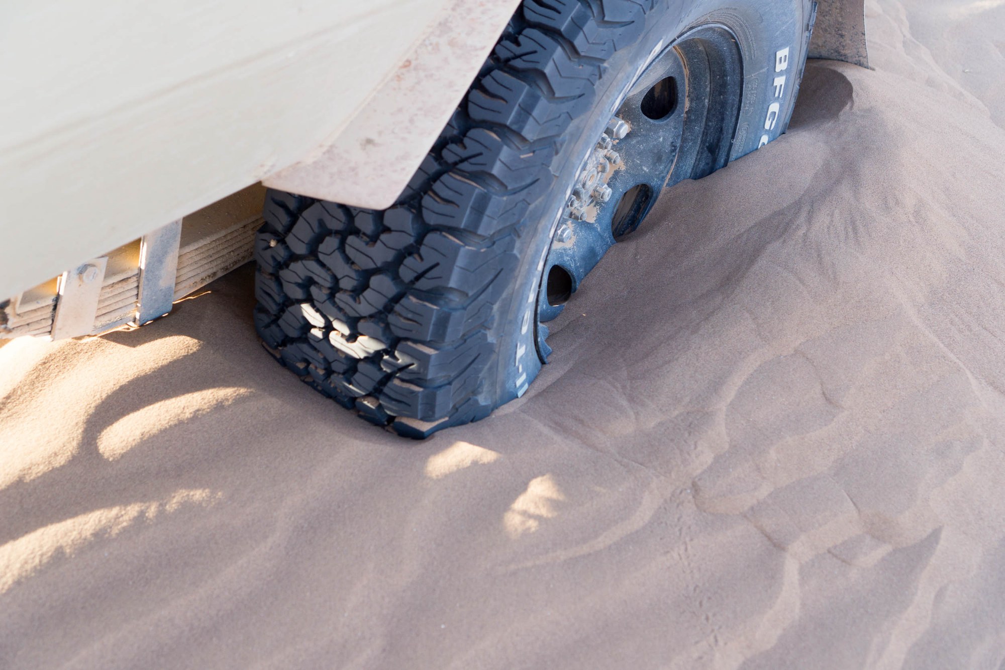 Festgefahren im Sand