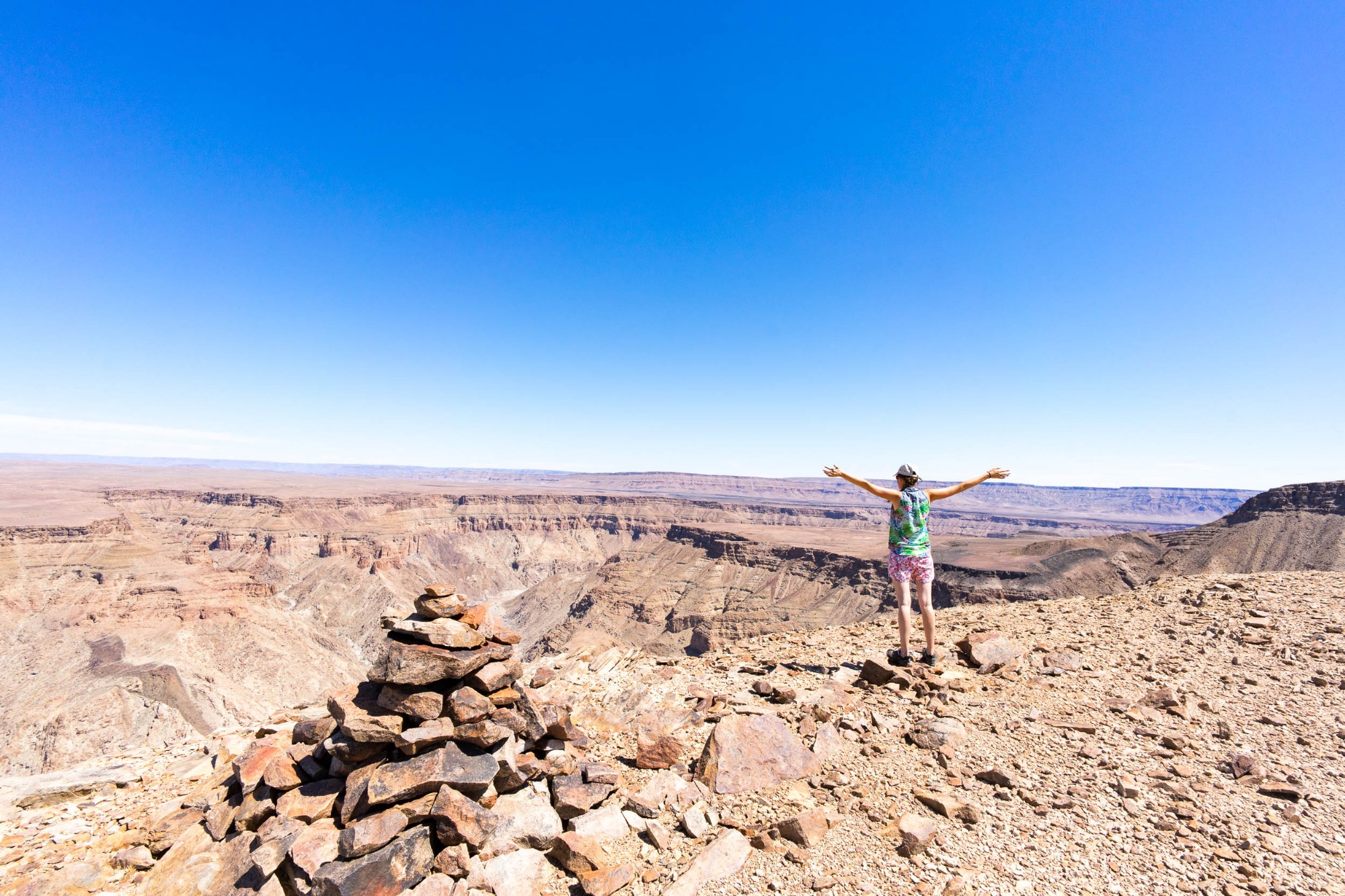 Svenja am Fish River Canyon