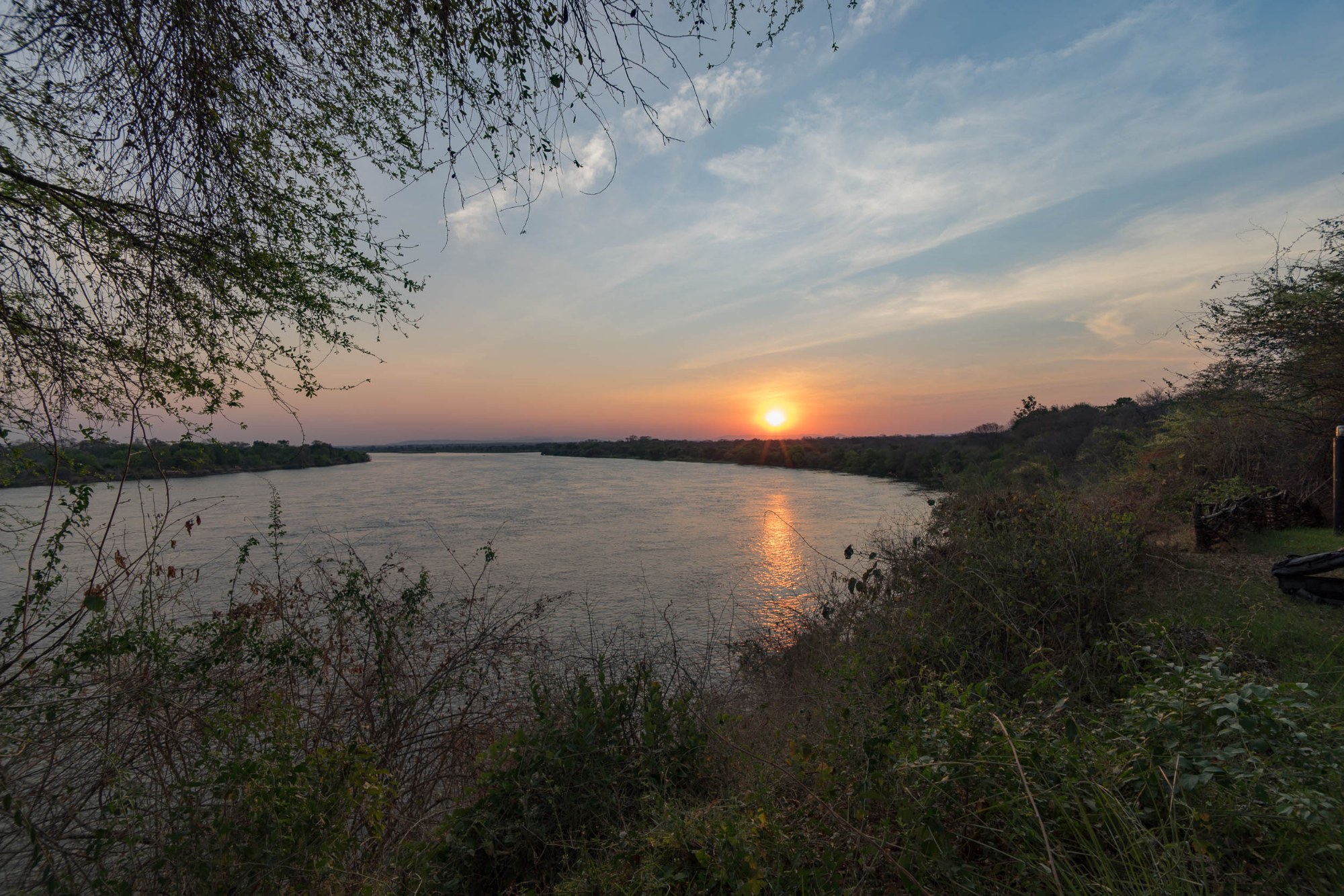 Sonnenuntergang am Sambesi