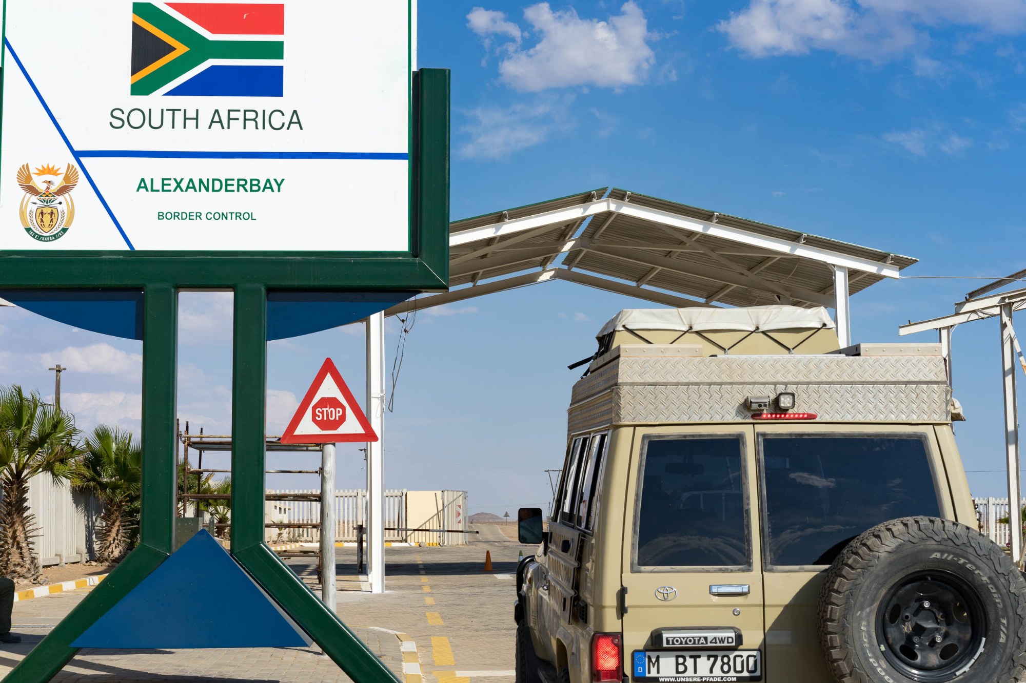 Ankunft in Südafrika